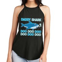Daddy Shark Doo Doo Doo Funny Women's Perfect Tri Rocker Tank