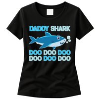 Daddy Shark Doo Doo Doo Funny Womens T-Shirt