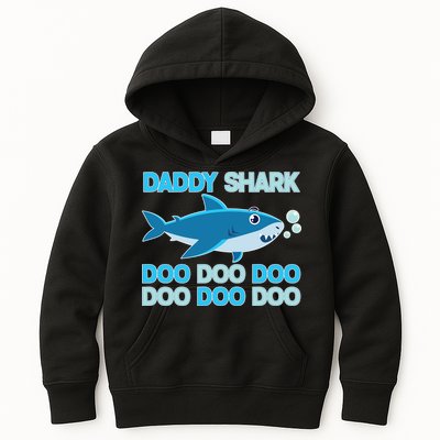 Daddy Shark Doo Doo Doo Funny Kids Hoodie