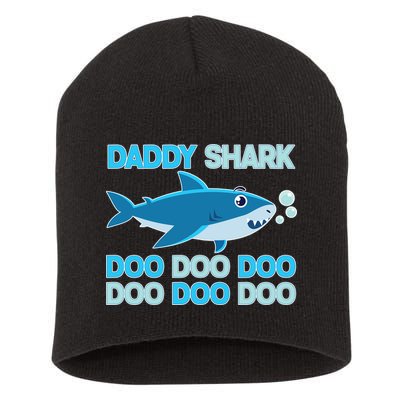Daddy Shark Doo Doo Doo Funny Short Acrylic Beanie