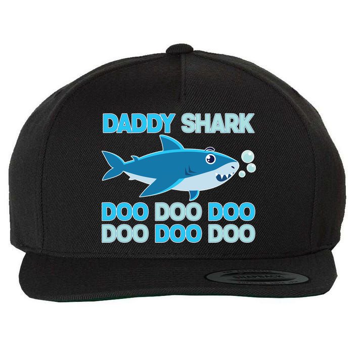 Daddy Shark Doo Doo Doo Funny Wool Snapback Cap