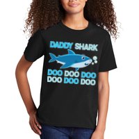 Daddy Shark Doo Doo Doo Funny Kids T-Shirt