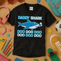 Daddy Shark Doo Doo Doo Funny Kids T-Shirt