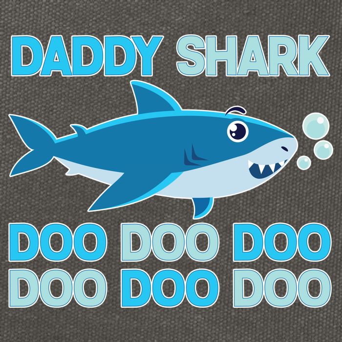 Daddy Shark Doo Doo Doo Funny Cotton Canvas Backpack