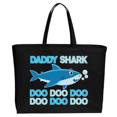 Daddy Shark Doo Doo Doo Funny Cotton Canvas Jumbo Tote