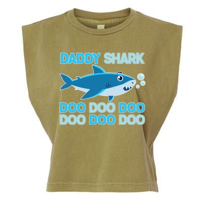 Daddy Shark Doo Doo Doo Funny Garment-Dyed Women's Muscle Tee