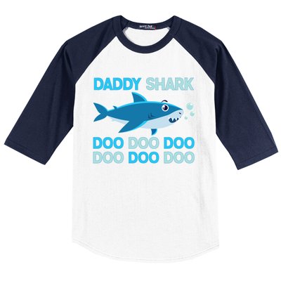 Daddy Shark Doo Doo Doo Funny Baseball Sleeve Shirt