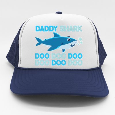 Daddy Shark Doo Doo Doo Funny Trucker Hat