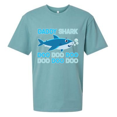 Daddy Shark Doo Doo Doo Funny Sueded Cloud Jersey T-Shirt