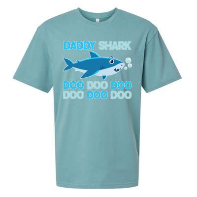 Daddy Shark Doo Doo Doo Funny Sueded Cloud Jersey T-Shirt