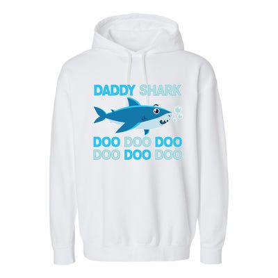 Daddy Shark Doo Doo Doo Funny Garment-Dyed Fleece Hoodie