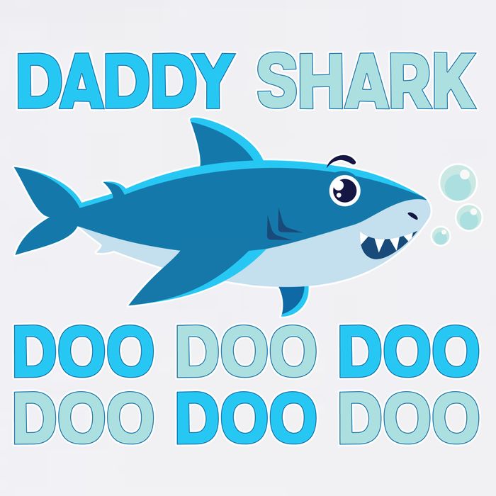Daddy Shark Doo Doo Doo Funny Garment-Dyed Sweatshirt