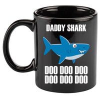 Daddy Shark Funny Cute 11oz C Handle Ceramic Mug
