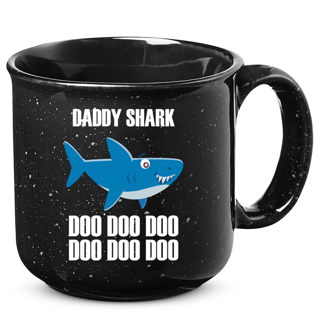 Daddy Shark Funny Cute 15oz Campfire Ceramic Mug