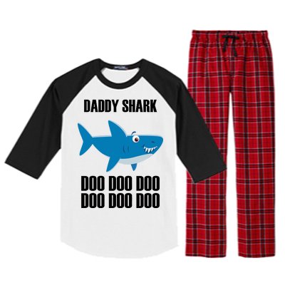 Daddy Shark Funny Cute Raglan Sleeve Pajama Set