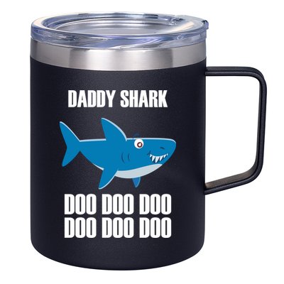 Daddy Shark Funny Cute 12oz Stainless Steel Coffee Mug