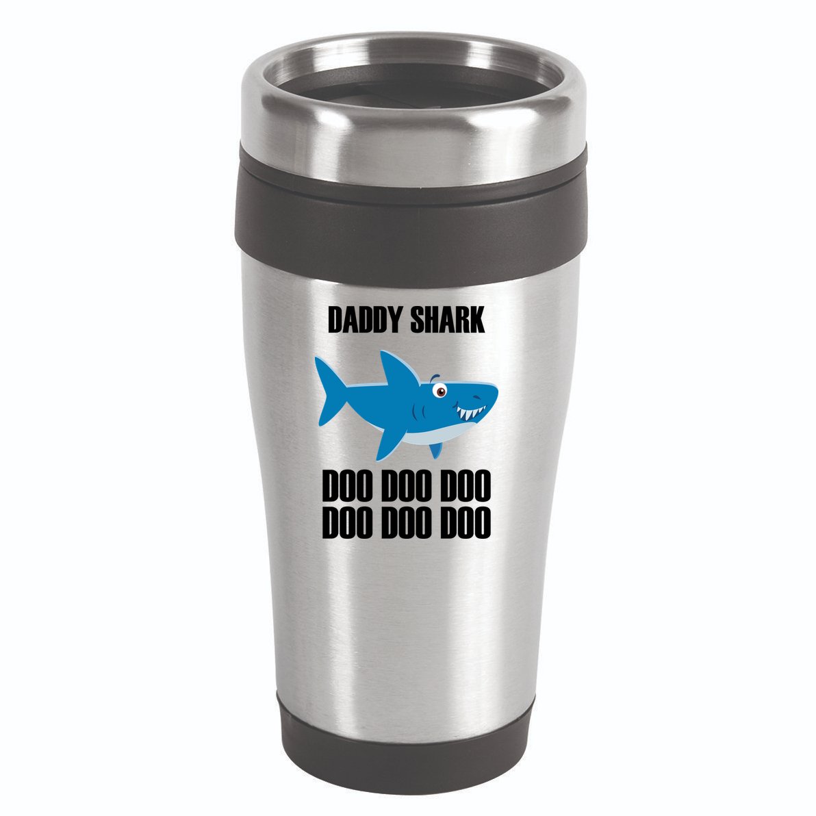 Daddy Shark Funny Cute 16oz Travel Tumbler