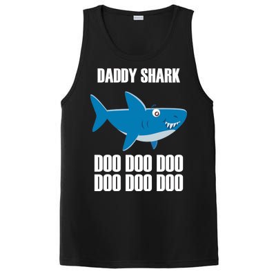 Daddy Shark Funny Cute PosiCharge Competitor Tank