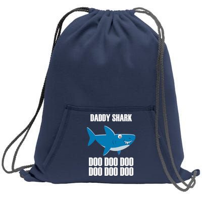 Daddy Shark Funny Cute Sweatshirt Cinch Pack Bag