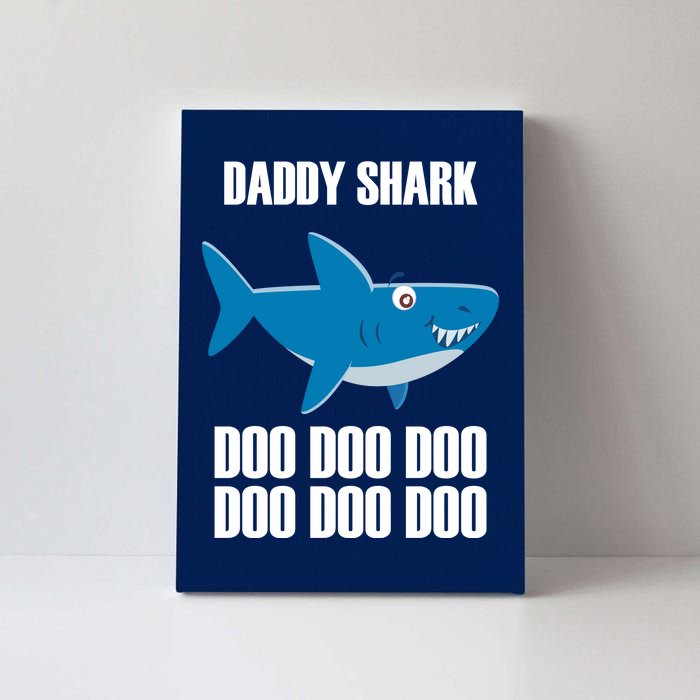 Daddy Shark Funny Cute Canvas