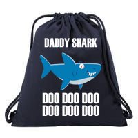 Daddy Shark Funny Cute Drawstring Bag