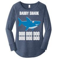 Daddy Shark Funny Cute Women's Perfect Tri Tunic Long Sleeve Shirt