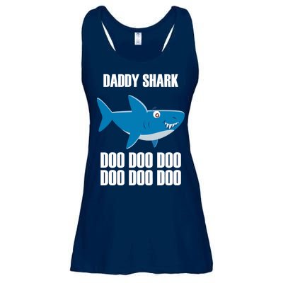 Daddy Shark Funny Cute Ladies Essential Flowy Tank