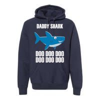 Daddy Shark Funny Cute Premium Hoodie