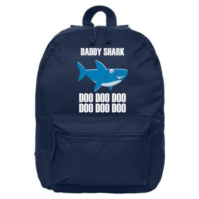 Daddy Shark Funny Cute 16 in Basic Backpack