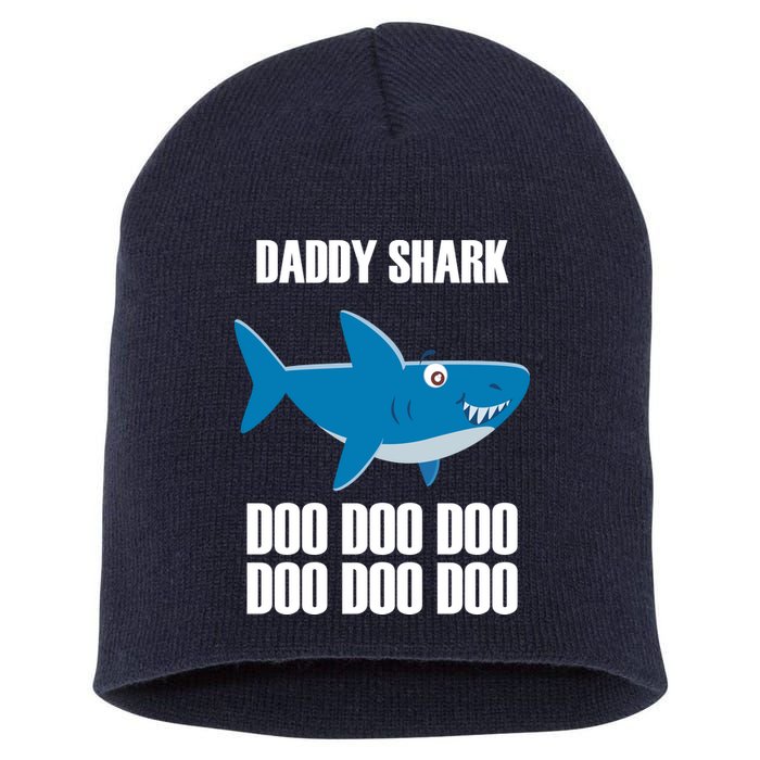 Daddy Shark Funny Cute Short Acrylic Beanie