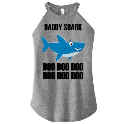 Daddy Shark Funny Cute Women’s Perfect Tri Rocker Tank