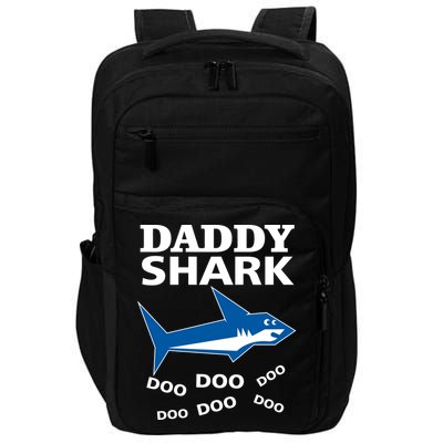 Daddy Shark Funny Dad Impact Tech Backpack