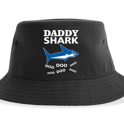 Daddy Shark Funny Dad Sustainable Bucket Hat