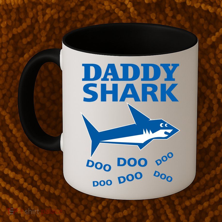Daddy Shark Funny Dad Coffee Mug