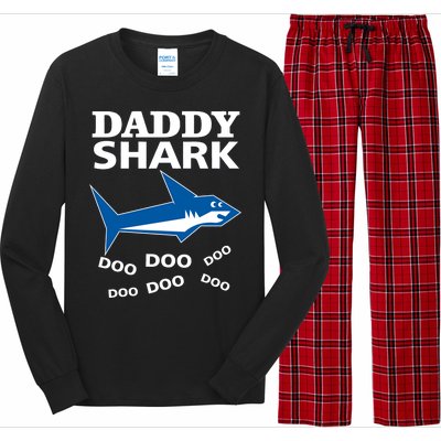 Daddy Shark Funny Dad Long Sleeve Pajama Set