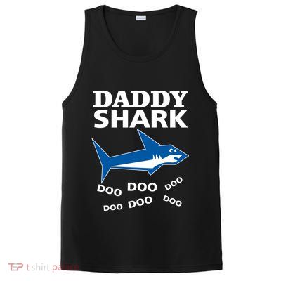 Daddy Shark Funny Dad PosiCharge Competitor Tank