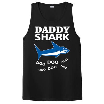 Daddy Shark Funny Dad PosiCharge Competitor Tank