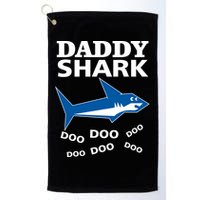 Daddy Shark Funny Dad Golf Towel