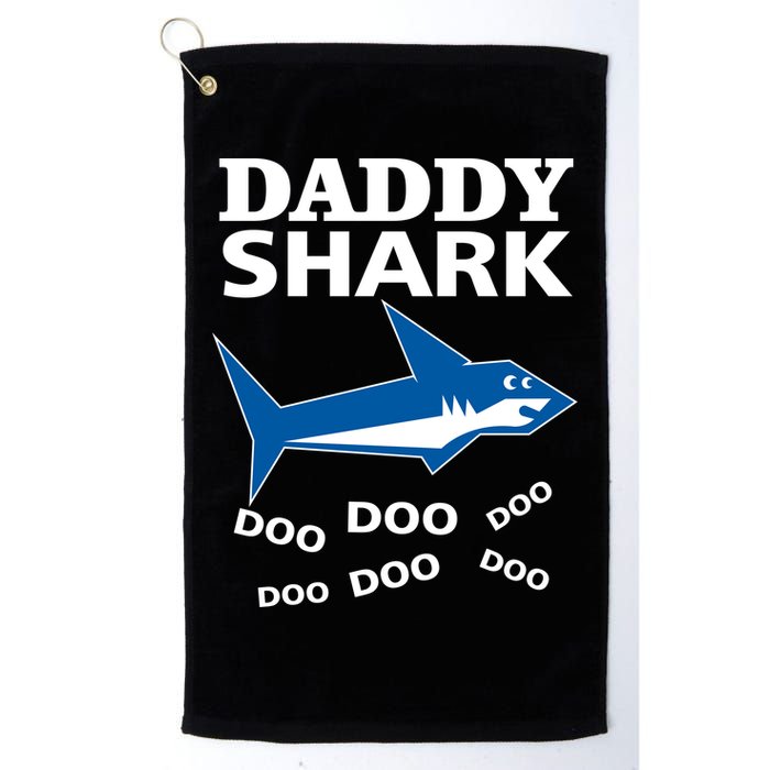 Daddy Shark Funny Dad Golf Towel