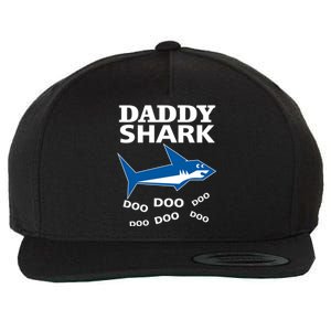 Daddy Shark Funny Dad Wool Snapback Cap