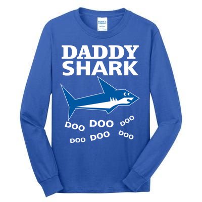 Daddy Shark Funny Dad Tall Long Sleeve T-Shirt