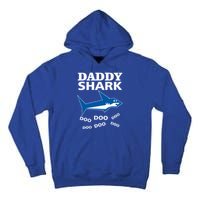 Daddy Shark Funny Dad Tall Hoodie