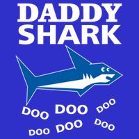 Daddy Shark Funny Dad Kids T-Shirt