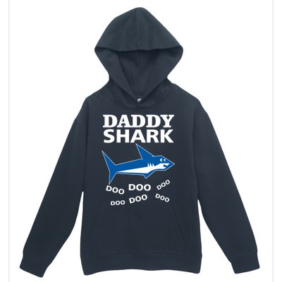 Daddy Shark Funny Dad Urban Pullover Hoodie