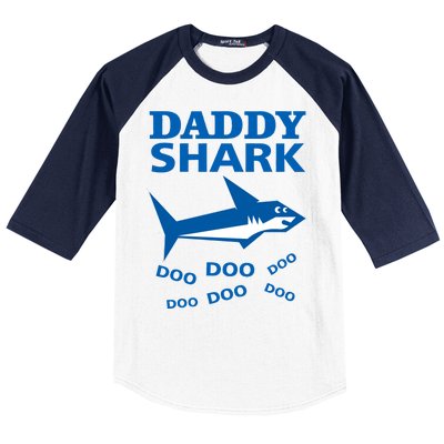 Daddy Shark Funny Dad Baseball Sleeve Shirt