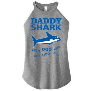 Daddy Shark Funny Dad Women's Perfect Tri Rocker Tank