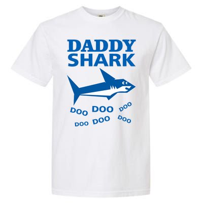 Daddy Shark Funny Dad Garment-Dyed Heavyweight T-Shirt