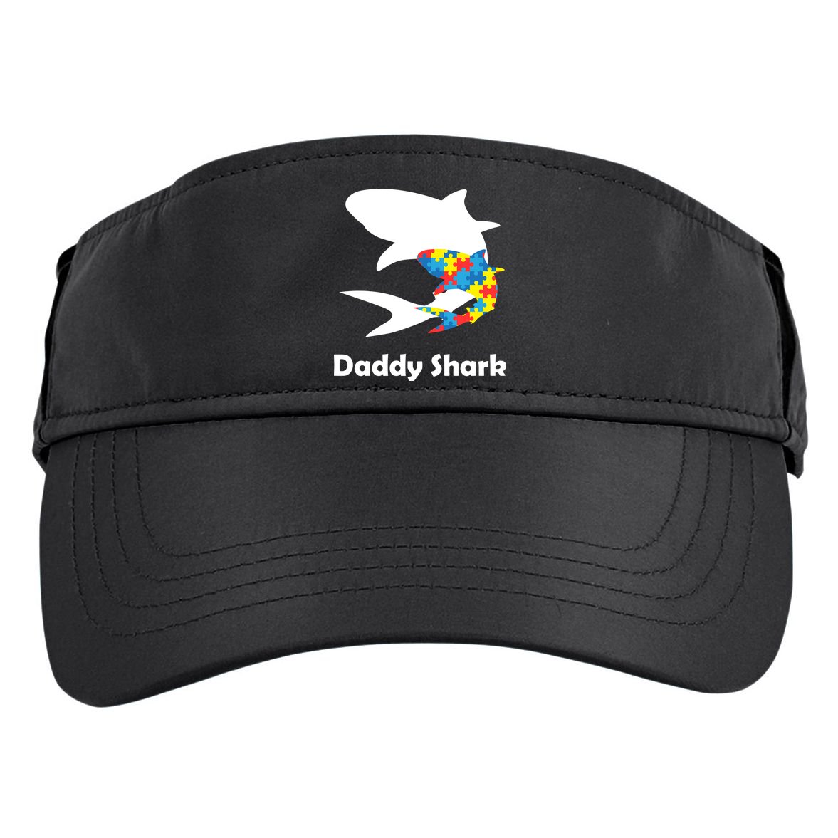 Daddy Shark Puzzles Autism Awareness Adult Drive Performance Visor