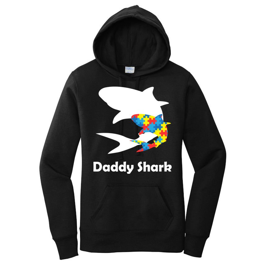 Daddy Shark Puzzles Autism Awareness Women's Pullover Hoodie