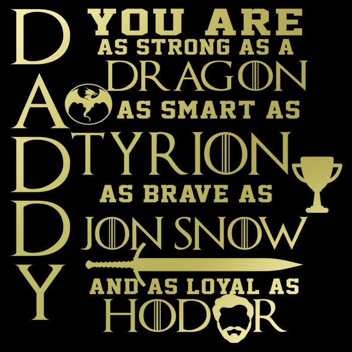 Daddy Strong As A Dragon Loyal As Hodor 7-Panel Snapback Hat